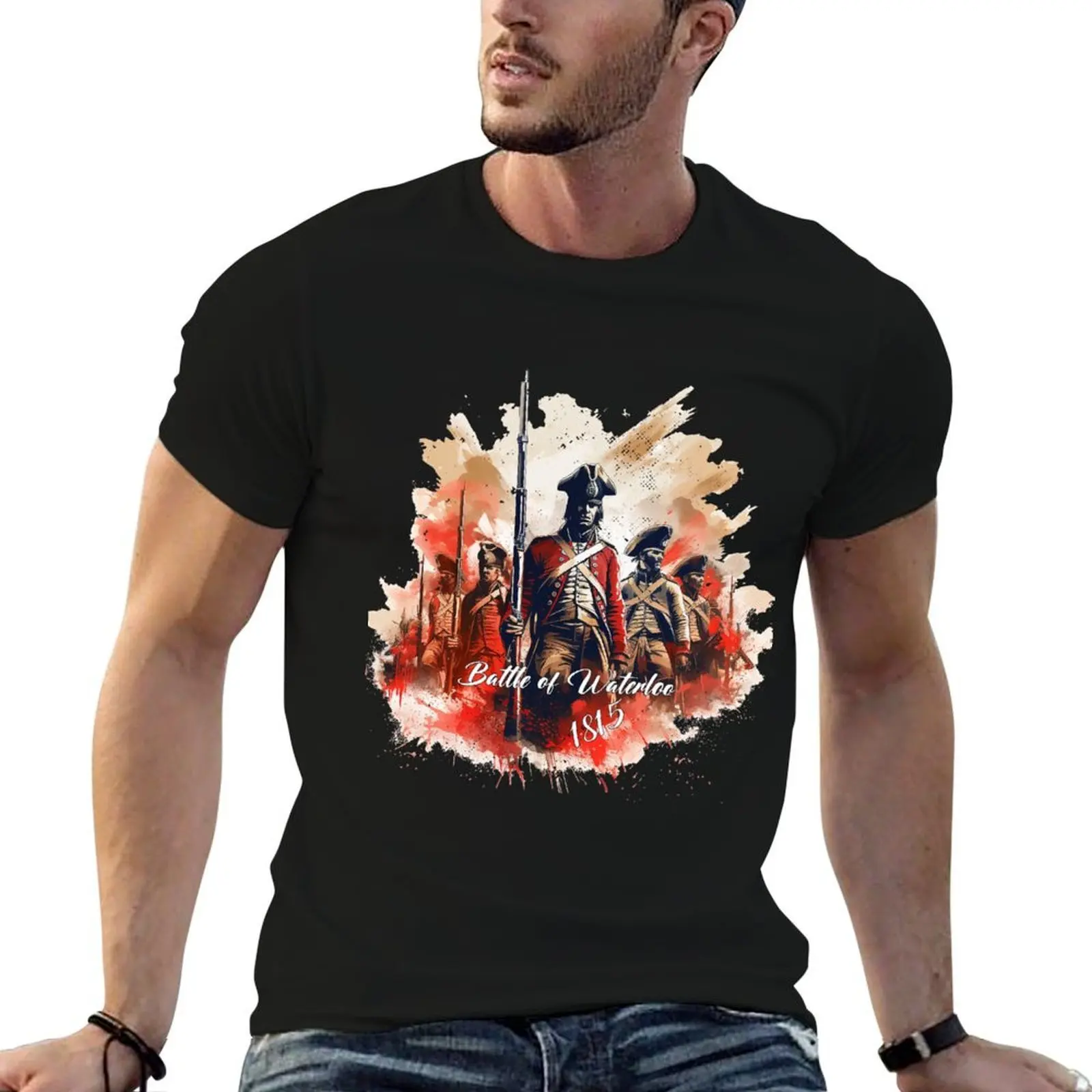 T-shirt à imprimé décontracté « Waterloo's Enduring Impact - A Legacy of Unity »