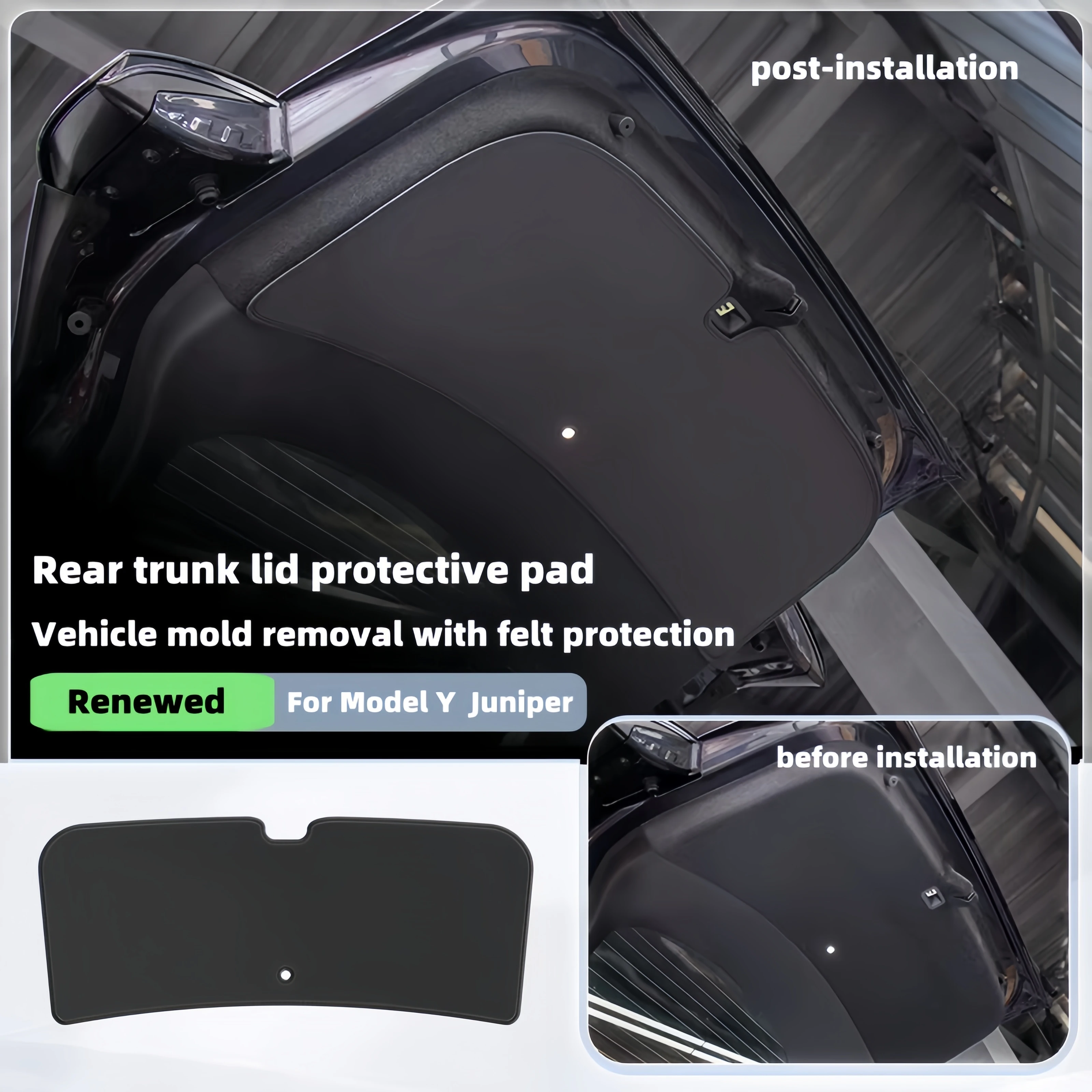 

Tesla Model Y Juniper 2025 5-местная защитная накладка на заднюю дверь, кожаная кожа, совместимая с задней дверью багажника для защиты автомобиля