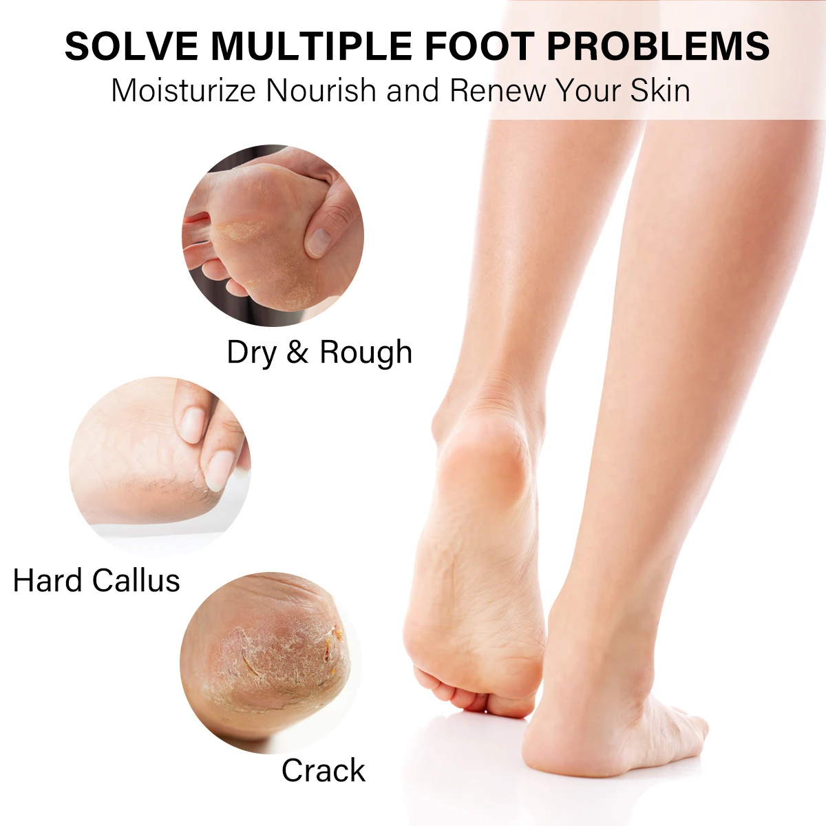 مجموعة جيلي سبا باديكير مكونة من 4 خطوات، مجموعة نقع القدم الفاخرة لصالونات التجميل المنزلية وتقشير القدم والعناية بالبشرة