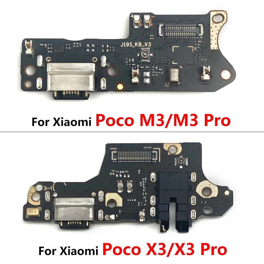 NEW USB Charging Port Charger Board Flex Cable For Xiaomi Poco F2 M3 X3 Pro F3 Dock Plug Connector With Microphone fast charging