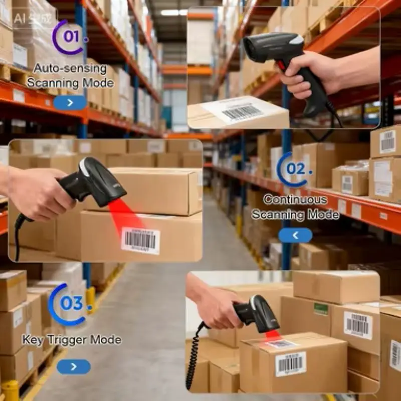 Eyoyo Professional 1D/2D сканер штрих-кода USB Plug & Play с подставкой PDF417 Data Matrix для логистики супермаркетов Лидер продаж