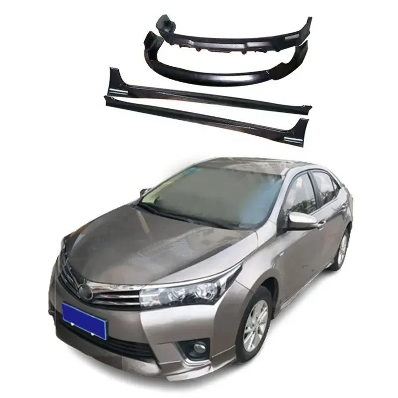 

Factory Direct Car Bumper Front Lip Rear Lip Side Skirts for Toyota Corolla 2014-2017 Car Bodykit