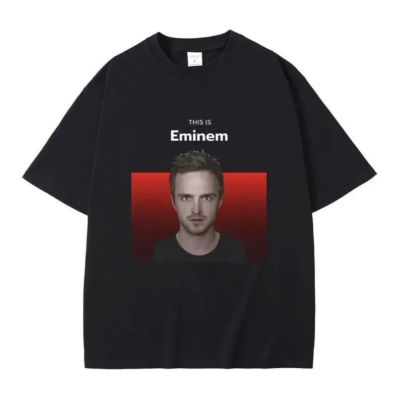 

Футболка This Is Eminem Jesse Pinkman, забавная футболка с мемом, классическая винтажная футболка «Во все тяжкие», женские модные повседневные женские футболки