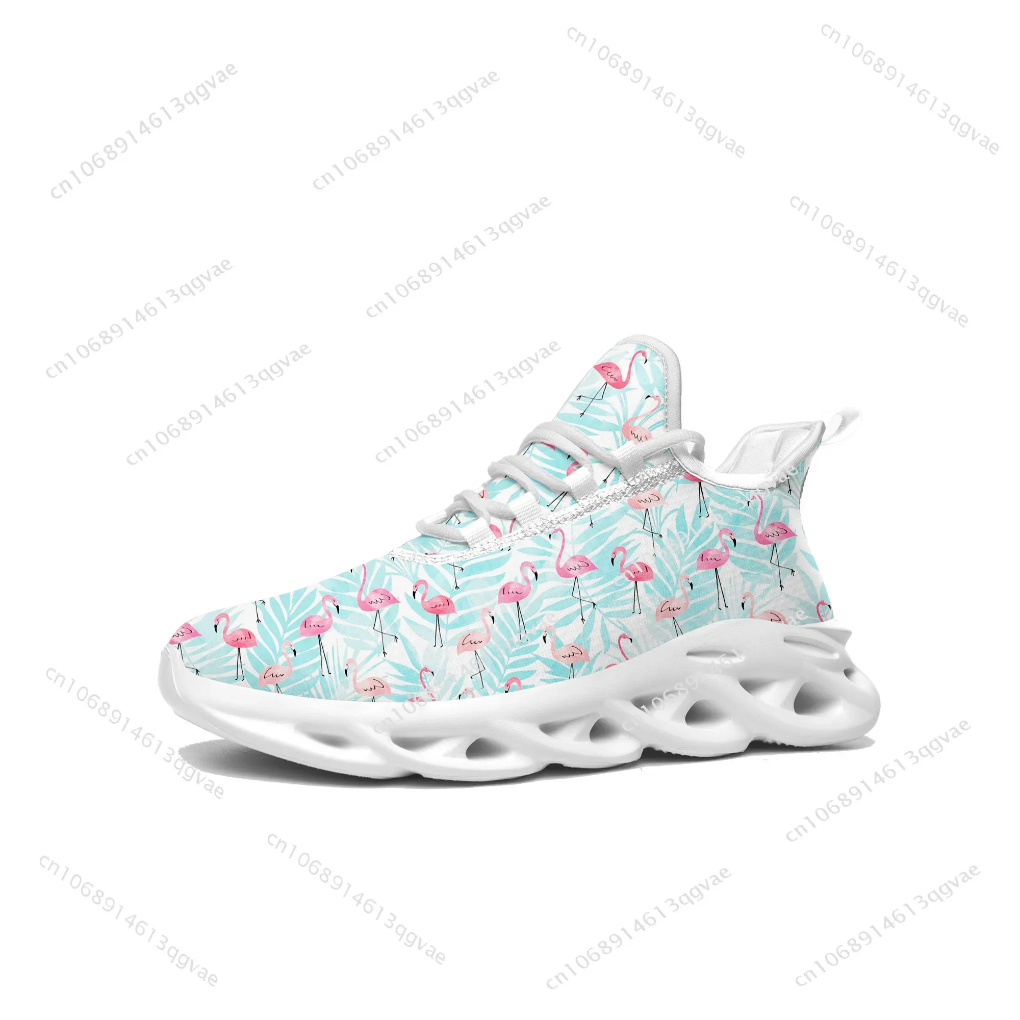 

Flamingo Printed Flats Sneakers Mens Womens Sports Running High Quality Sneaker Lace Up Mesh Footwear Tailor-made Shoe White