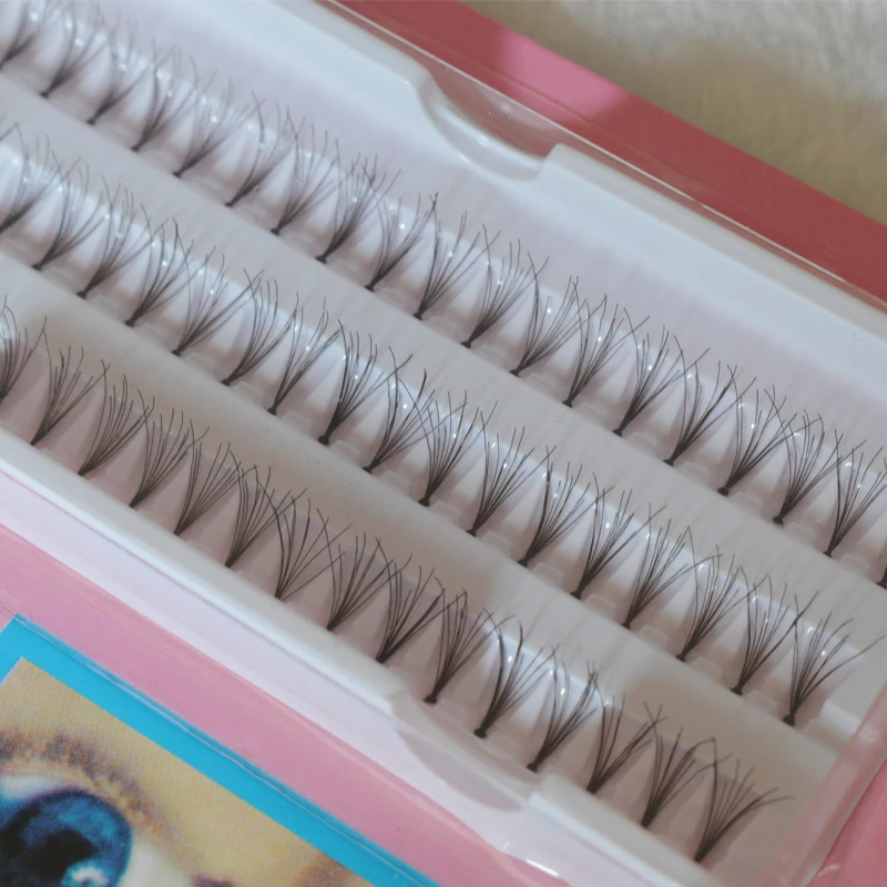 60 Bundle Makeup Eyelashes Single Tufts Hairy Chicken Claw Soft Natural Self-grafting Lashes Planting Eyelashes False Eyelashes