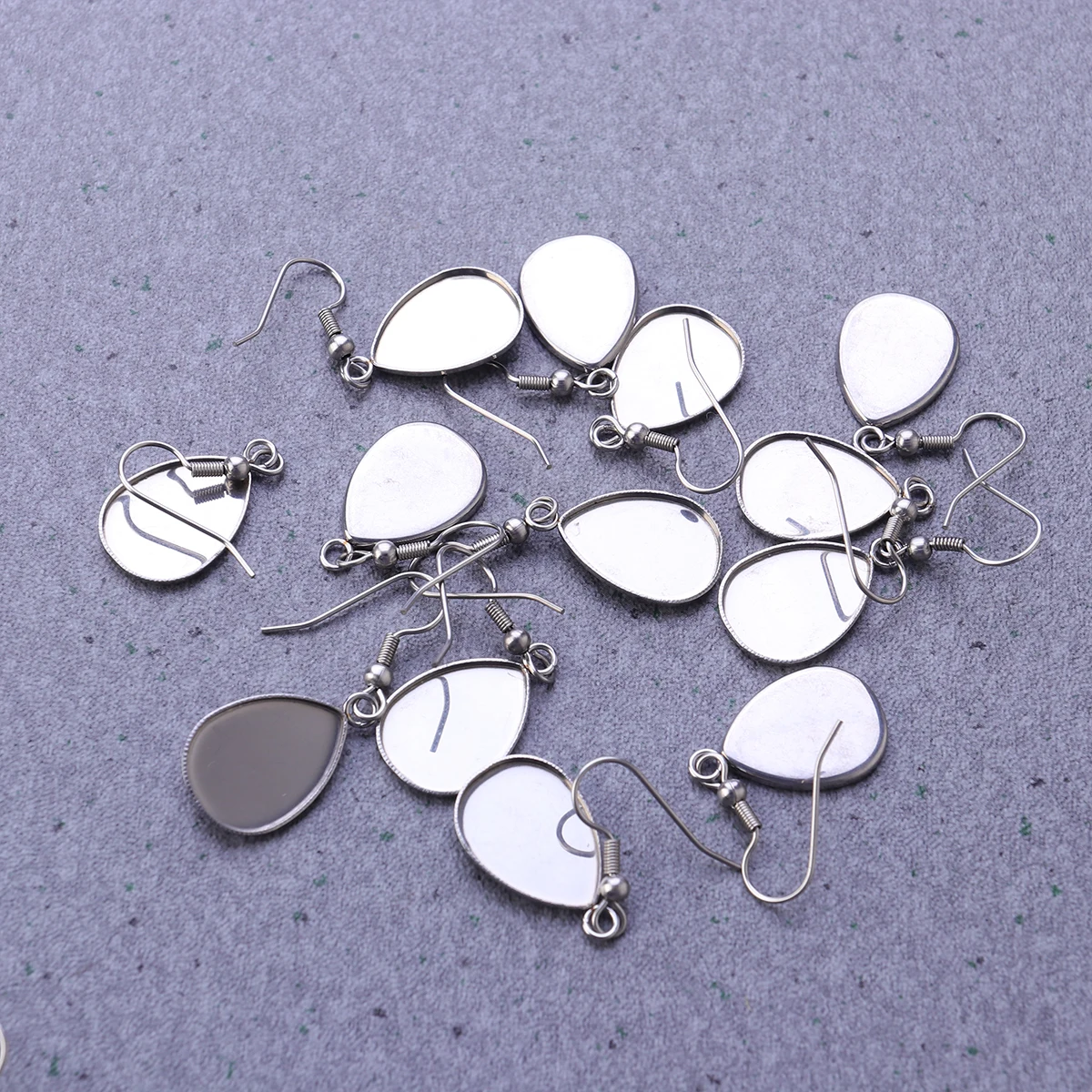 

40 Pcs DIY Earring Kit Sterling Silver Findings Converters Stainless Steel Eardrop Jewelry Dangler Set Birthday Gift