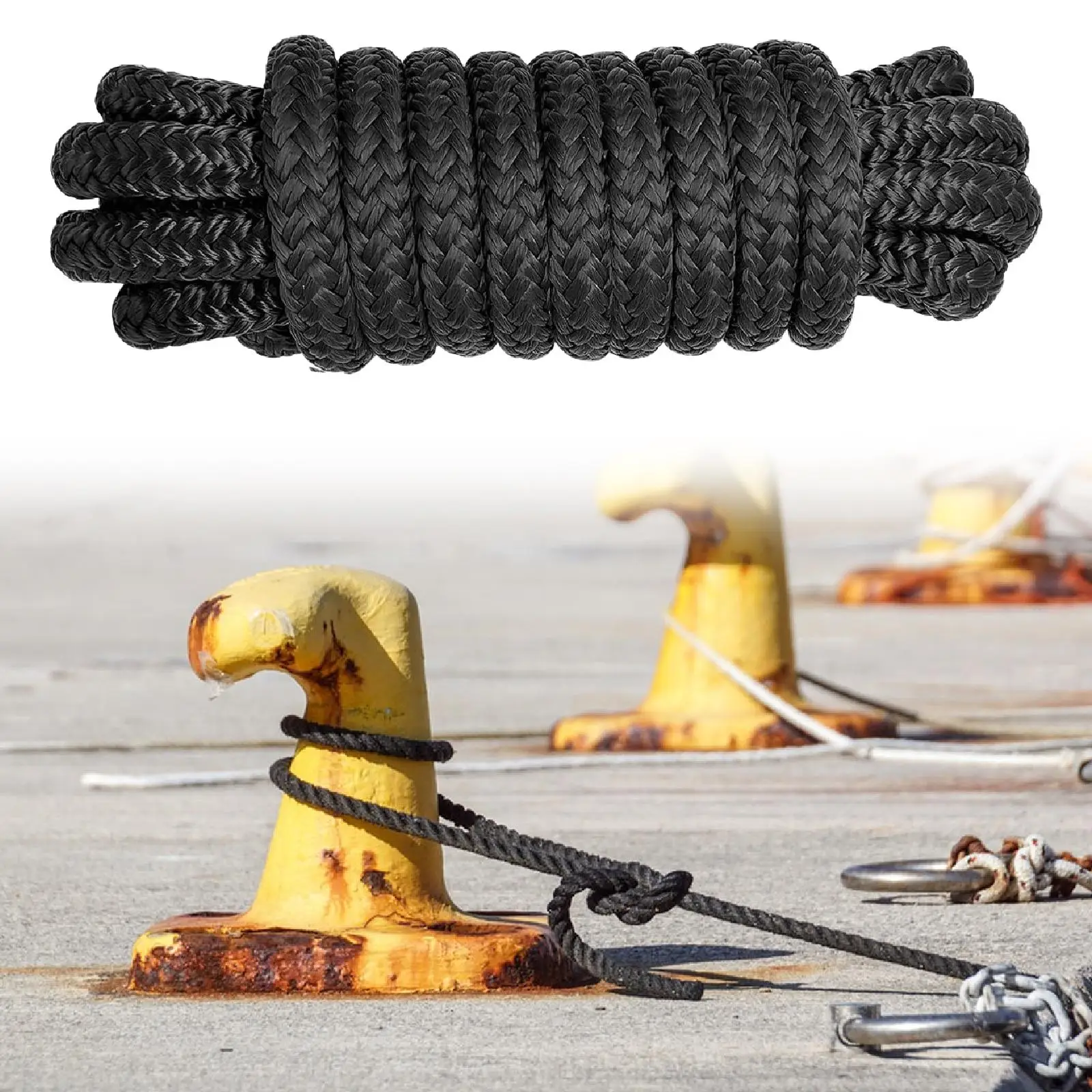 Boat Dock Line Durability for Boat and Pontoon Wear Resistant High Strength Practical Pre Spliced with 12