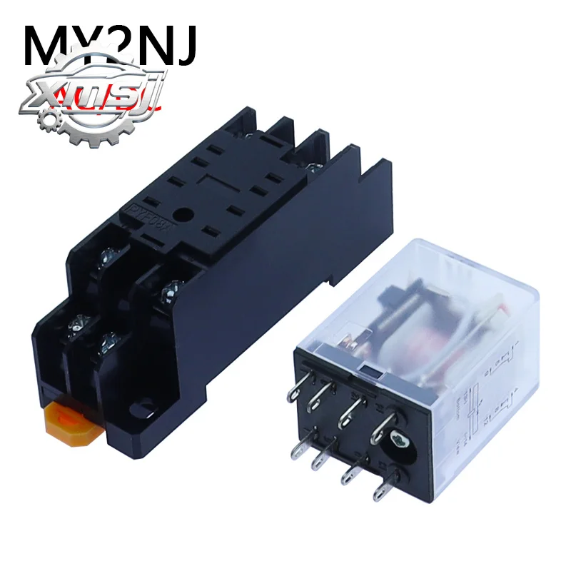 1 Juego bobina relé potencia, relé uso General MY2 DPDT MY2NJ Relais DC 12v/24v AC 110v/220v, interruptor relé co