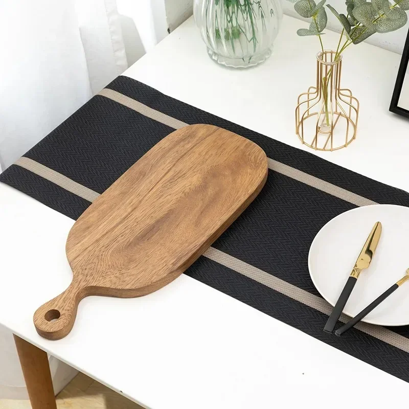 New Linen Solid Color Table Runner Mat Holiday Party Kitchen Indoor and Outdoor Restaurant Decoration Accessories