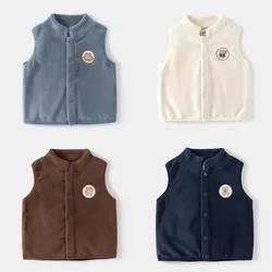 Flannel Boys Waistcoat Zippy Toddler Kids Vest Jacket Children's Clothes