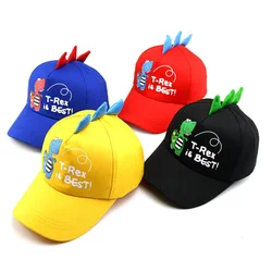 Doitbest Summer Children Baseball Cap Boys Girls Cartoon Dinosaur Snapback mesh Kids Hip Hop Hat Sun cap For 2 to 8 Years old