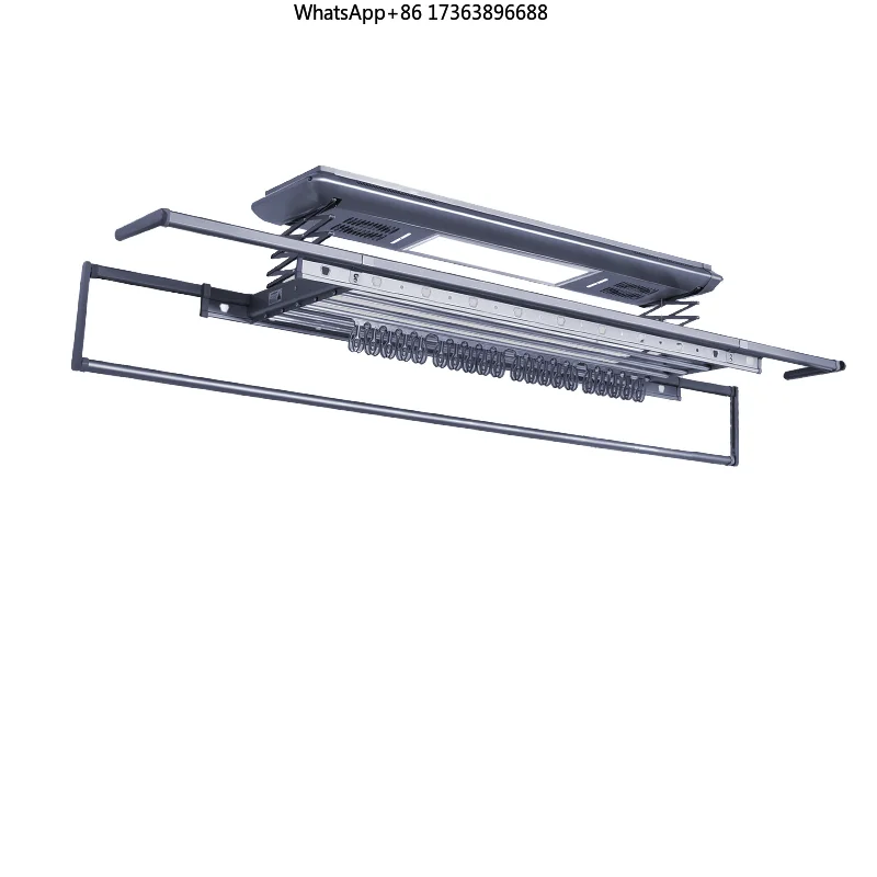 Smart Electric Folding Clothes Drying Rack - Motorized Ceiling Mounted Laundry Hanger for Indoor Outdoor Balcony Use