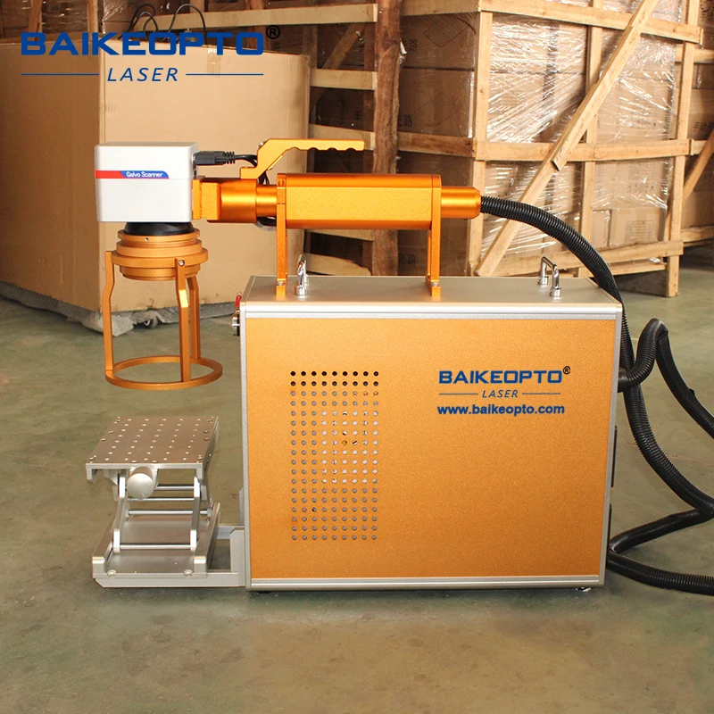 30w Small Portable Hand-held Raycus Fiber Laser Marker Engraver Handheld Portable Laser Marking Machine for Metal & Hard Plastic