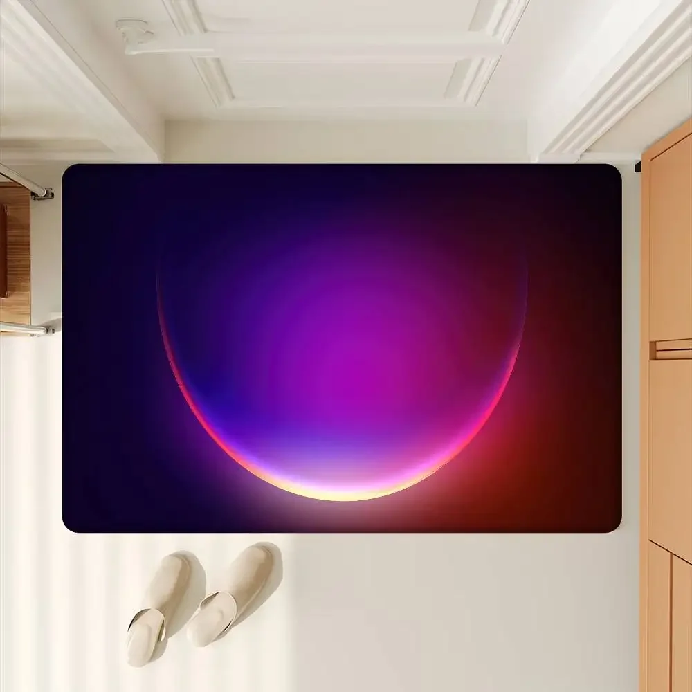 W-Windows Simple Science Fiction Bath Mat Kids Room Bedroom Decoration Balcony Anti-Slip Doormat Living Room Alfombra