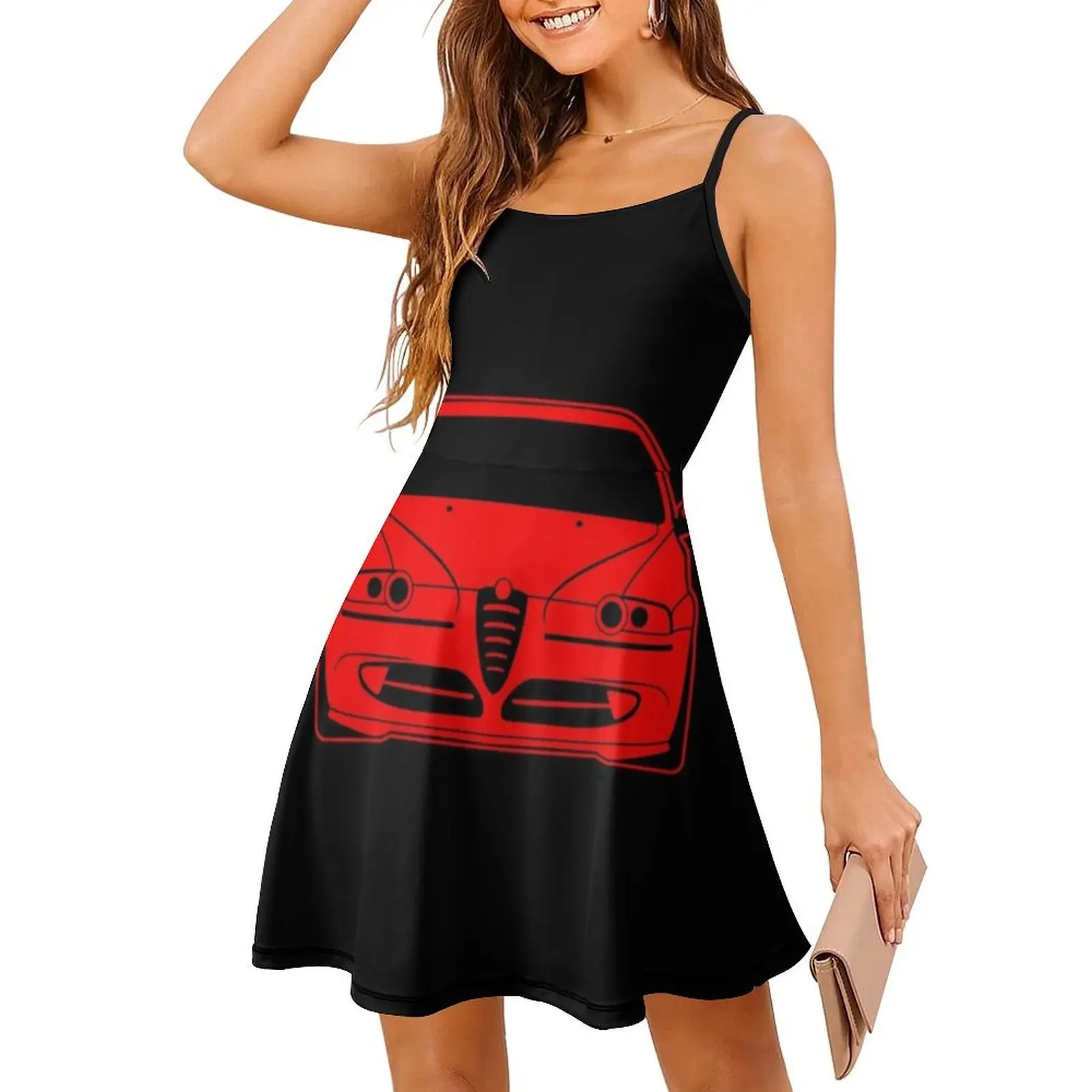 147 05 فستان بوهيمي عتيق بأكمام منتفخة أو خيارات بدون أكمام للنساء فستان عتيق لسباق السيارات وسيارات رياضة السيارات ألفا أنثى #3