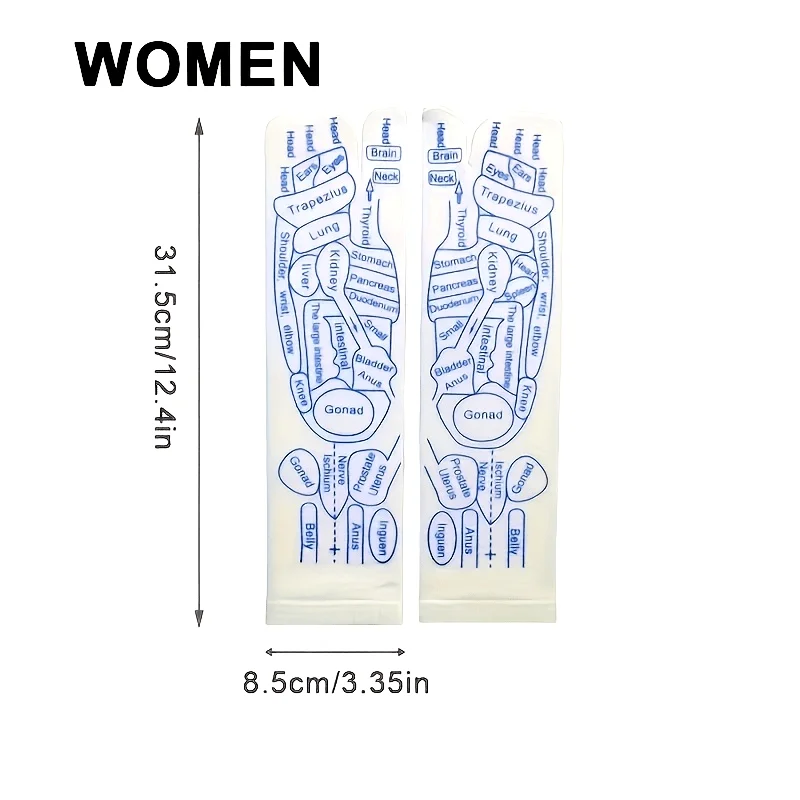 

1PC Acupressure Foot Massage Socks with Reflexology Chart, Mid-Calf Sole Acupoint Massage Socks