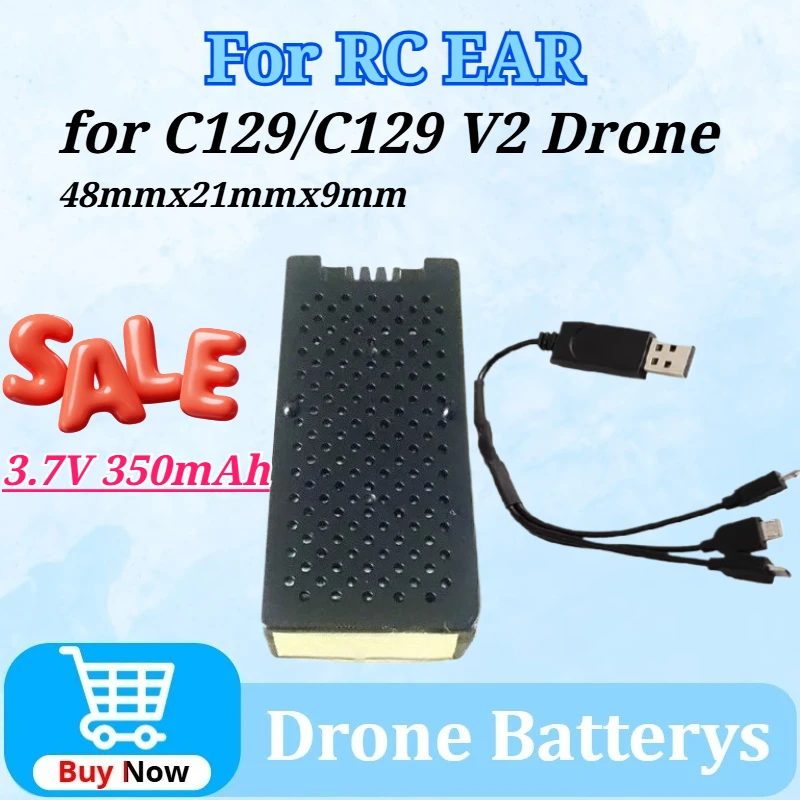 

For RC EAR C129/C129 V2 3.7V 350mAh Batería Li-Po De Para Repuestos De Helicóptero Por Control Remoto Accesorios C129V2