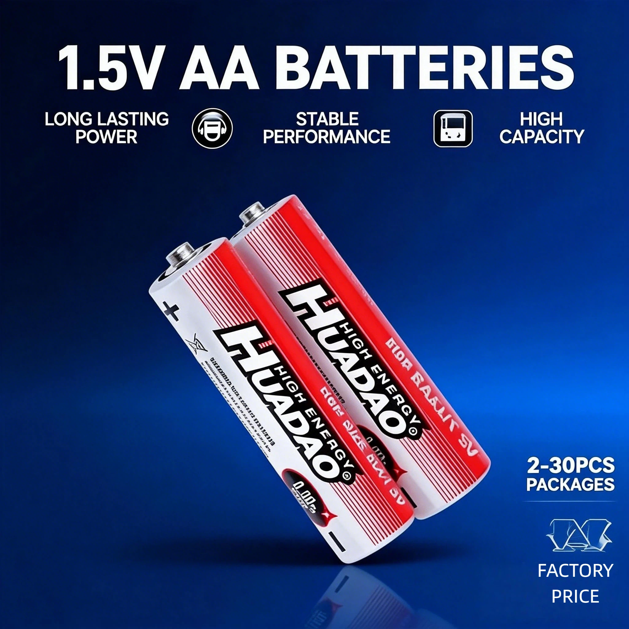 

Long-Lasting 1.5V AA R6P Zinc Carbon Disposable Battery Stable Energy for Mouse Calculator Electric Toys Remote Control Clock