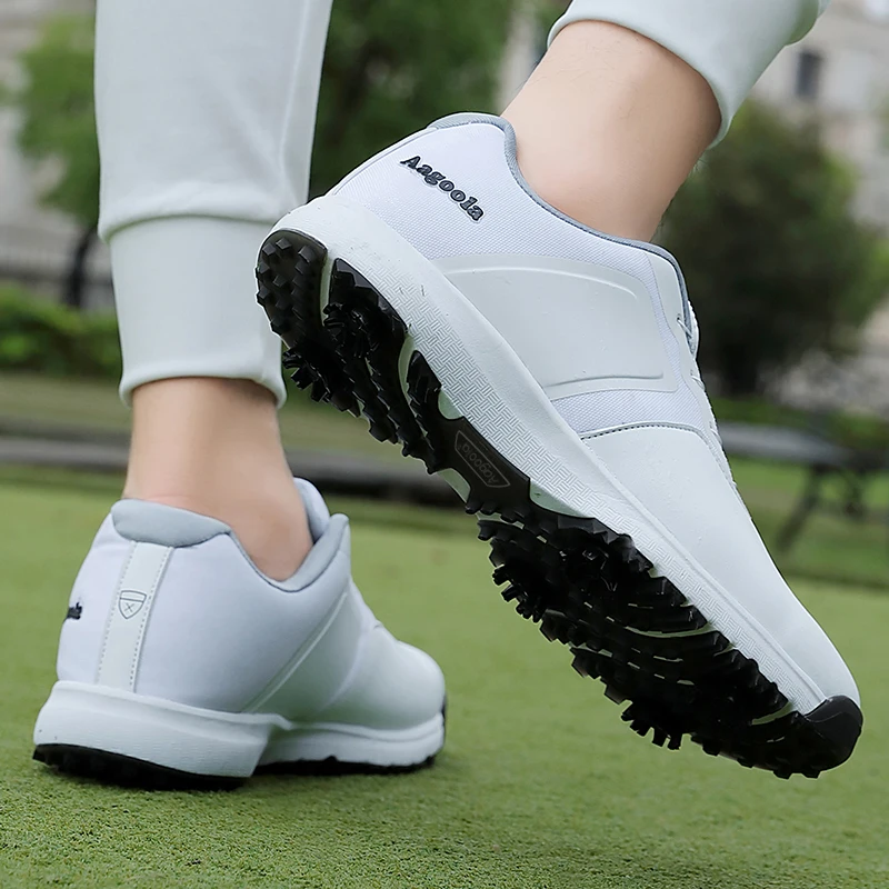 Men's golf shoes: casual, breathable, anti-skid, traction sole 47, outdoor leather shoes for golf shoes, comfortable p619