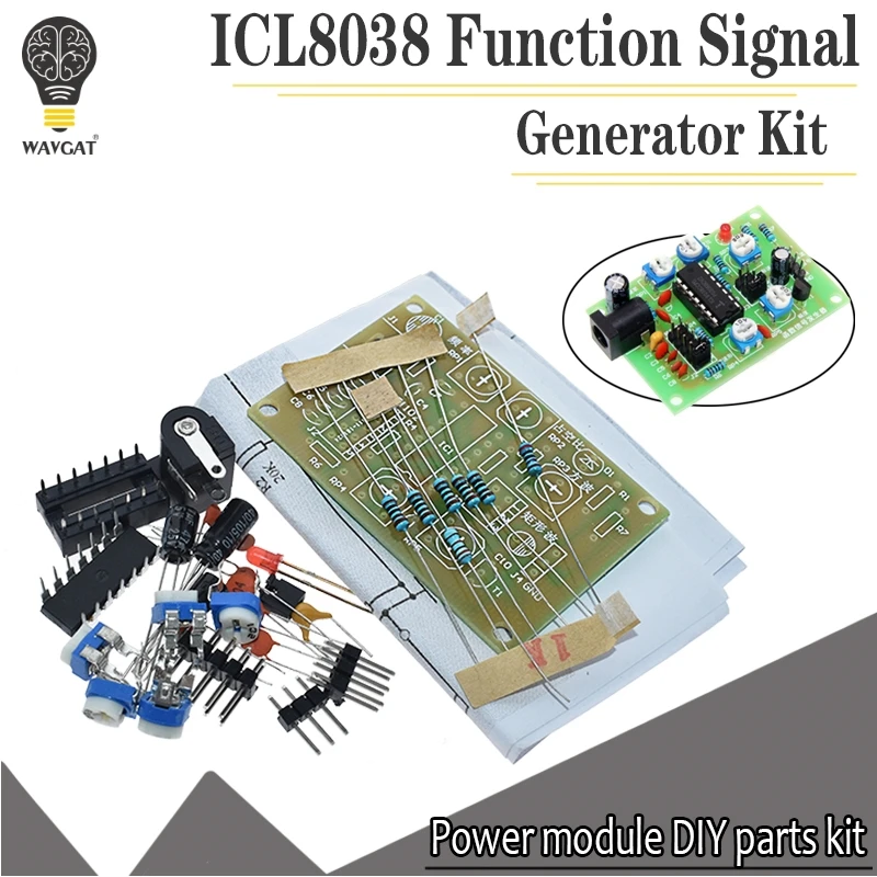 Aeak Icl8038 Functie Signaal Generator Kit Elektronische Training Diy Reserveonderdeel Meerkanaals Golfvorm Gegenereerd