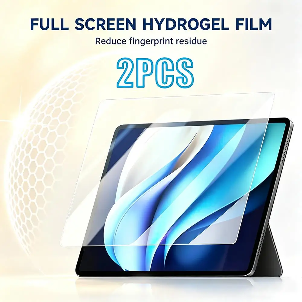 2PCS Full Screen Hydrogel Films for Apple iPad Air 3 11 13 Mini 6 5 Pro 13 2024 Air 13 2025 Full Coverage Tablet Hydrogel Film