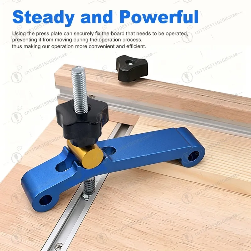 Woodworking Clamp Bench Hold Down T Slot Stop for DIY Workbench Table Fast Positioning Fixture
