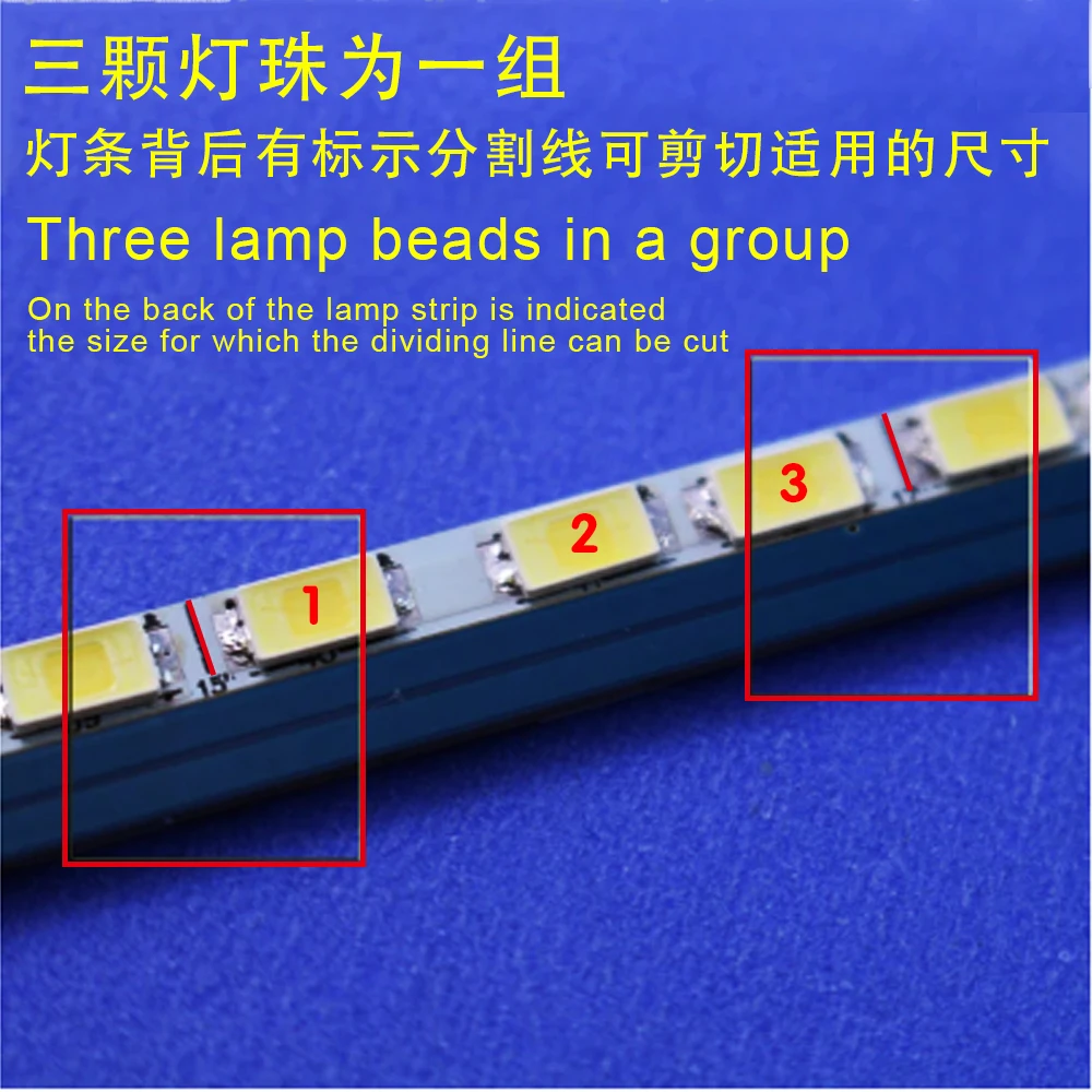 5set Update 27" 27inch CCFL LCD Screen to LED Monitor,620mm LED Backlight Strip Kit,Adjustable Light