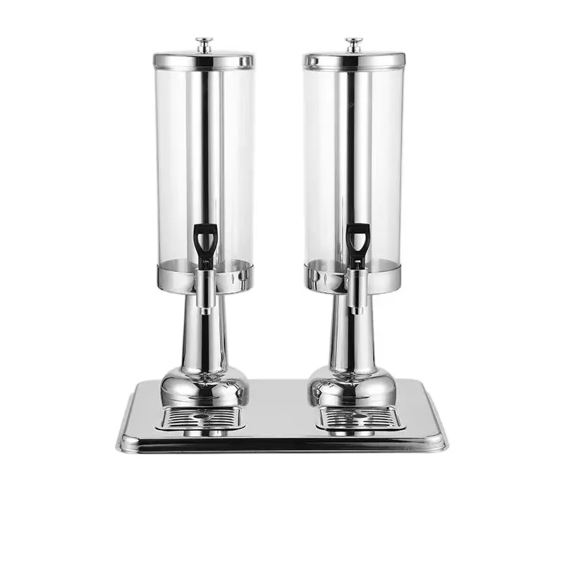 

Commercial 6L single and double head juicer for hot and cold drinks with tripod, suitable for canteen use