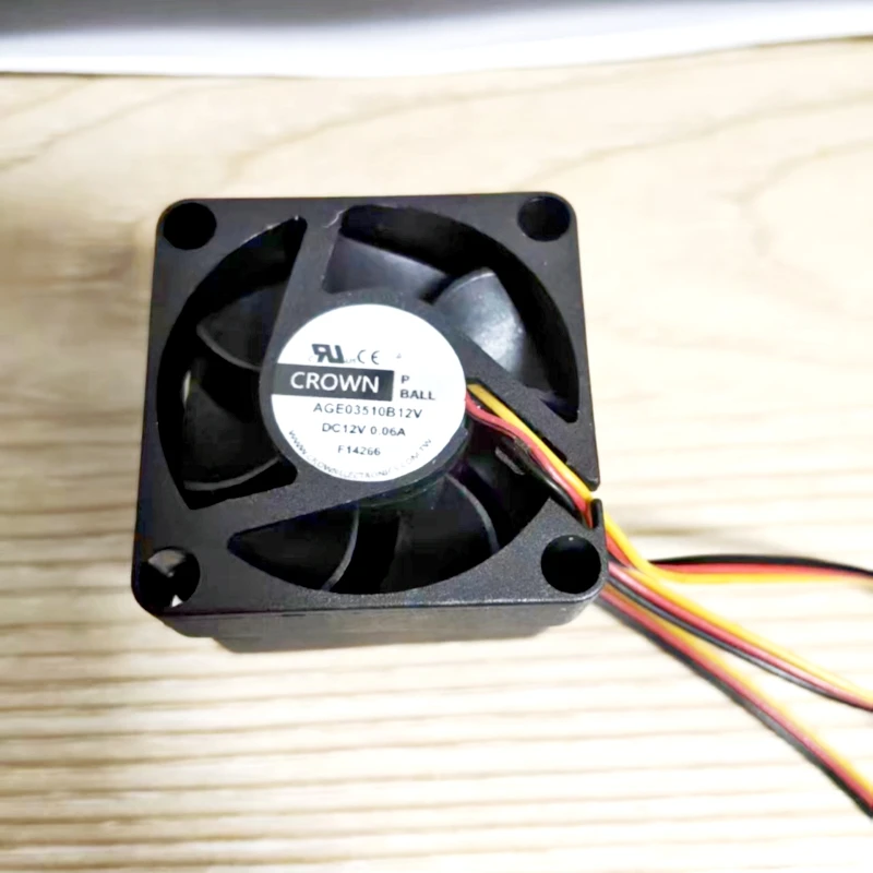 Corona original AGE03510B12V 12V 0.06A 35*10mm flujo axial 3,5 CM ventilador de refrigeración, Envío Gratis