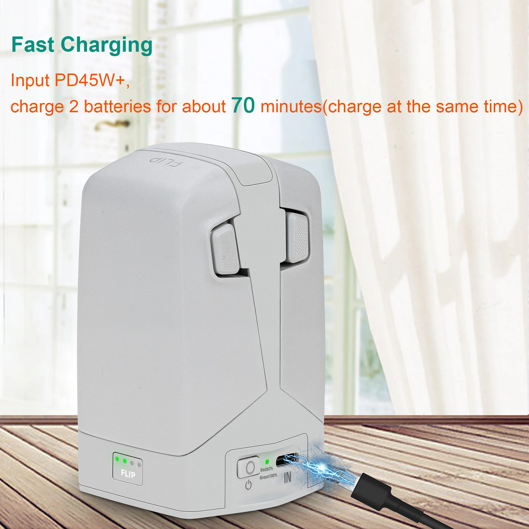 45W Dual Battery Charger with  - огляд і ціна Drone Charging Hub