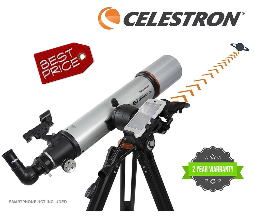 

Celestron StarSense Explorer DX 102AZ Smartphone App-Enabled 102MM Astronomy Monocular Telescopio#22460