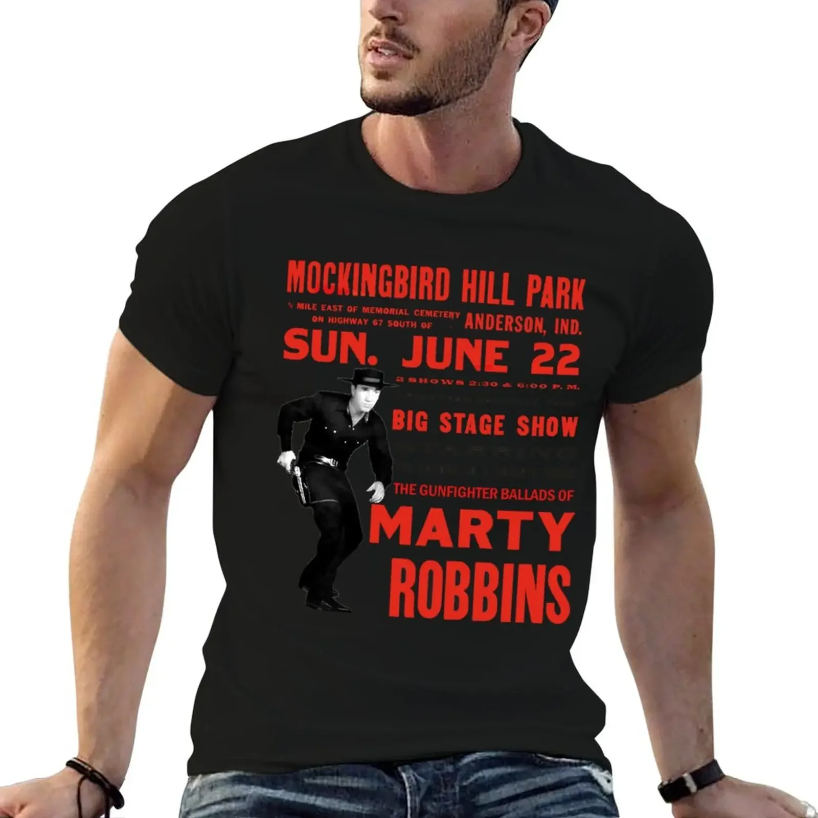 Marty Robbins Concert Essential T-Shirt Anime t-shirt customs cute clothes Personalized t-shirt men graphic t shirts