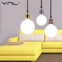 Milky White LED Lamp Bulb E27 LED 220V 110V Lamps G80 G95 G125 Bulb LED Light Cold White Warm White For Home Decor Pendant Light