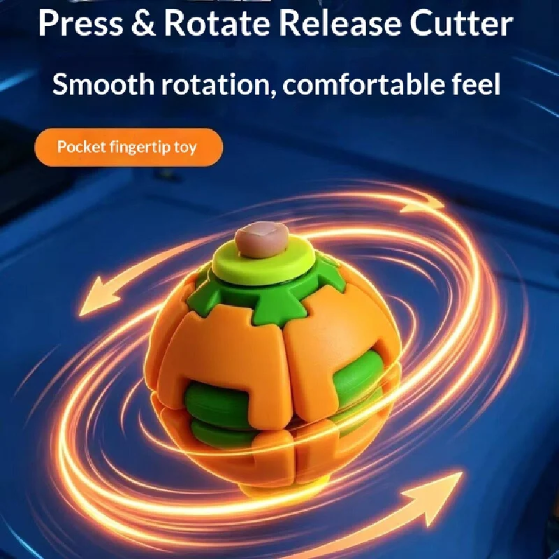 Generic 3D Printed Stress Ball Fidget Spinner Rotating Pressable Multiple Color Smooth Relief Toy For Adult Wholesale