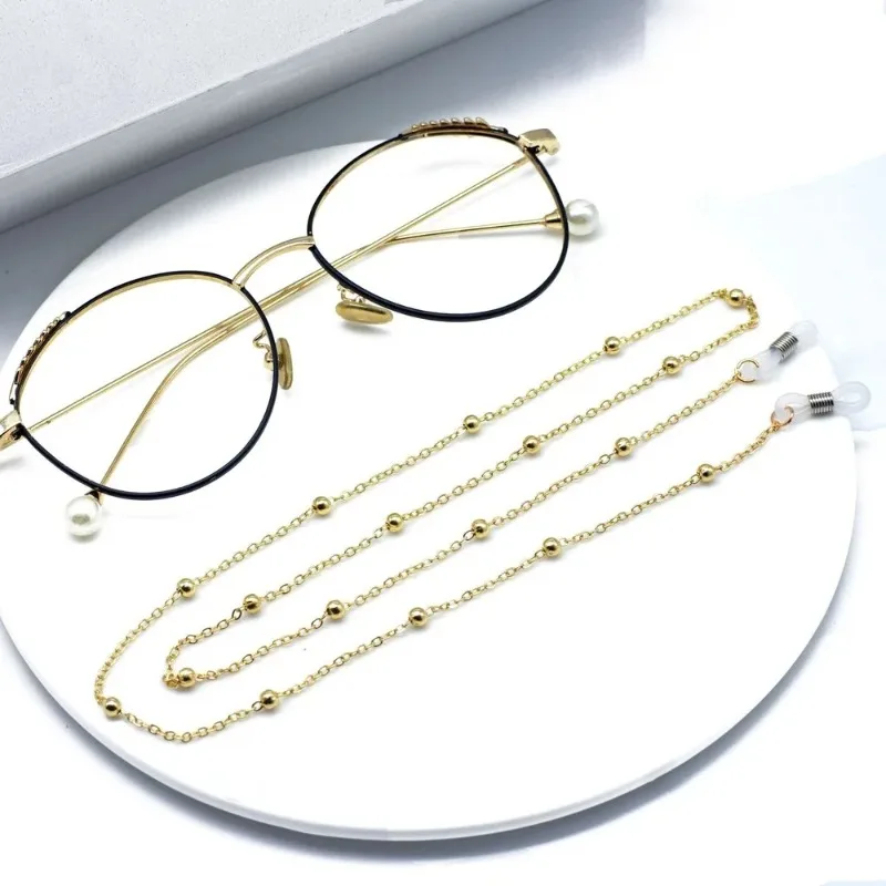 

2024 Fashion Women Beaded Glasses Chain Lanyard Sunglasses Chain Simple Beaded Glasses Chain Lanyard Necklace Jewelry for Women