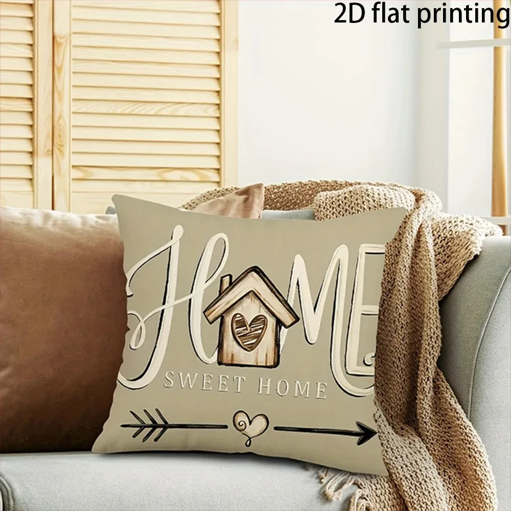 

To My Sister Elephant Pillowcase 2D Flat Printed Peach Skin Decorative Cushion Cover Heartfelt Birthday Gift for Sofa Decor