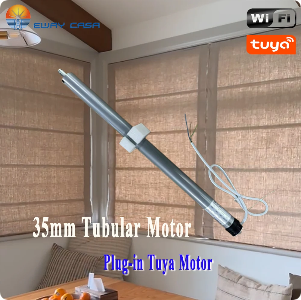 Custom Motorized Roman Shades for Large Windows Wifi Motor