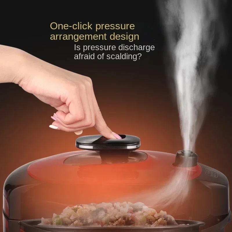 Intelligent three-dimensional electric pressure cooker heating porridge soup stewing non stick coating inner pot kitchenware