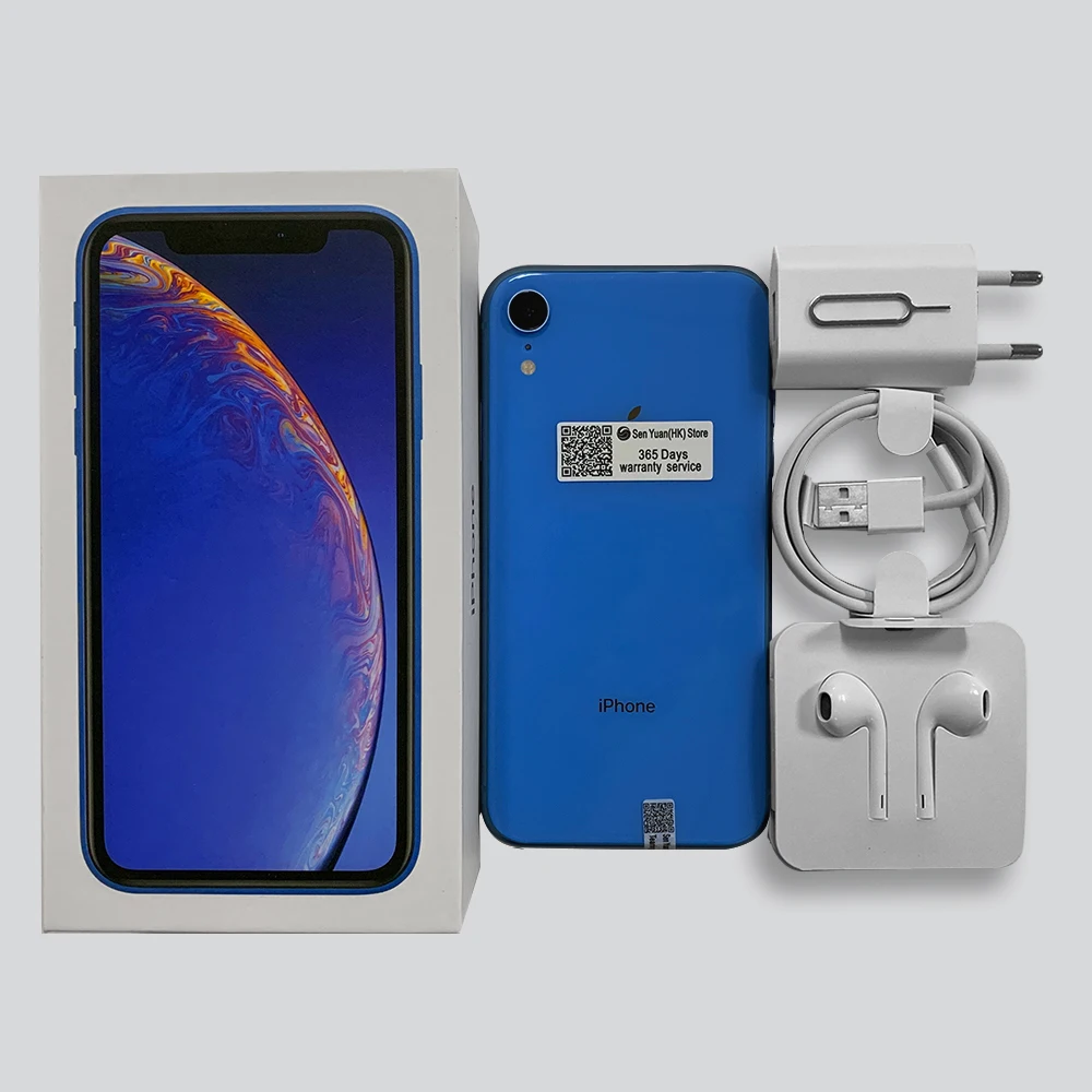 Imagem -06 - Apple-iphone xr Usado Celular 4g Lte Desbloqueado Tela de 61 3gb de Ram 64gb 128gb 256gb Rom Câmera 12mp Ios