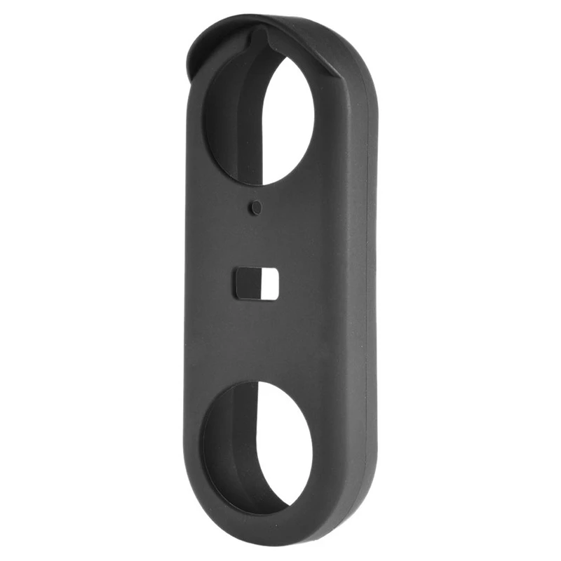 Silicone Case Designed for Nest Hello Doorbell Cover (Black) - Full Protection Night Vision Compatible