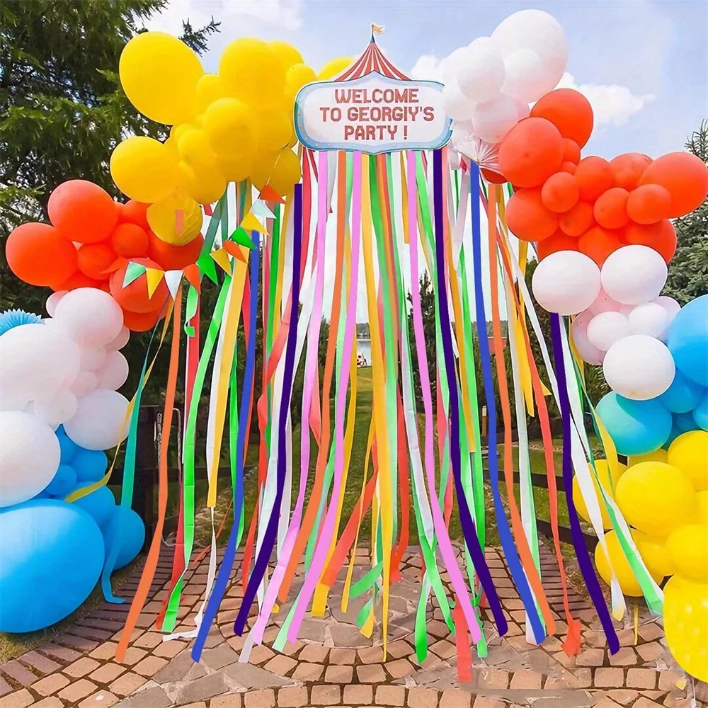 8 Rolls Rainbow Assorted Crepe Paper Streamers 656ft per Pack for Party Backdrop Birthday Shower Wedding Decorations