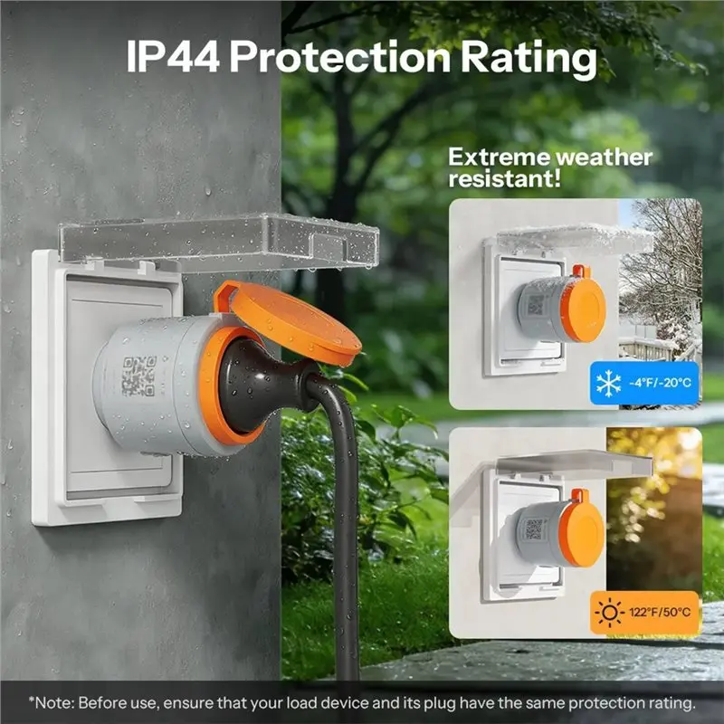 S61STPF-PM-O Wifi Smart Plug Outdoor Matter Power Detection Overload Protection For Garden And Patio Use EU EU PLUG