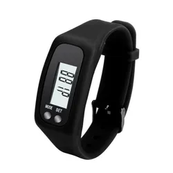 LCD Pedometer New Digital Run Step Walking Calorie Counter Sports Smart Wrist Watch Bracelet Display Fitness Gauge Step Tracker