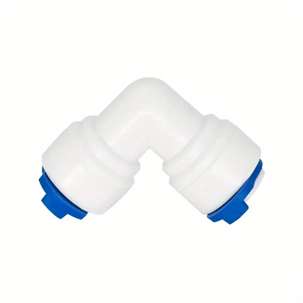 1/4 Zoll Rohr auf 1/4 Zoll Rohr Push-Fit-Winkelstück Schnellkupplung für RO-Wassersystem, Set aus 10 Stück – Detail 7
