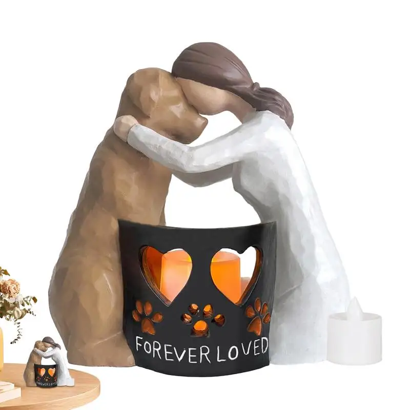 Pet Loss Sympathy Candle Holder Timeless And Meaningful Angel Figurines Pet Sympathy Decor Ornaments For Dog Lovers Keepsake