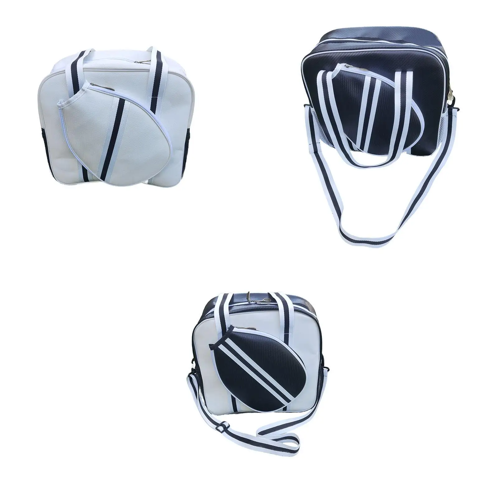 

Pickleball Bag Racquet Holder Organizer Carrier Handbag with Removable