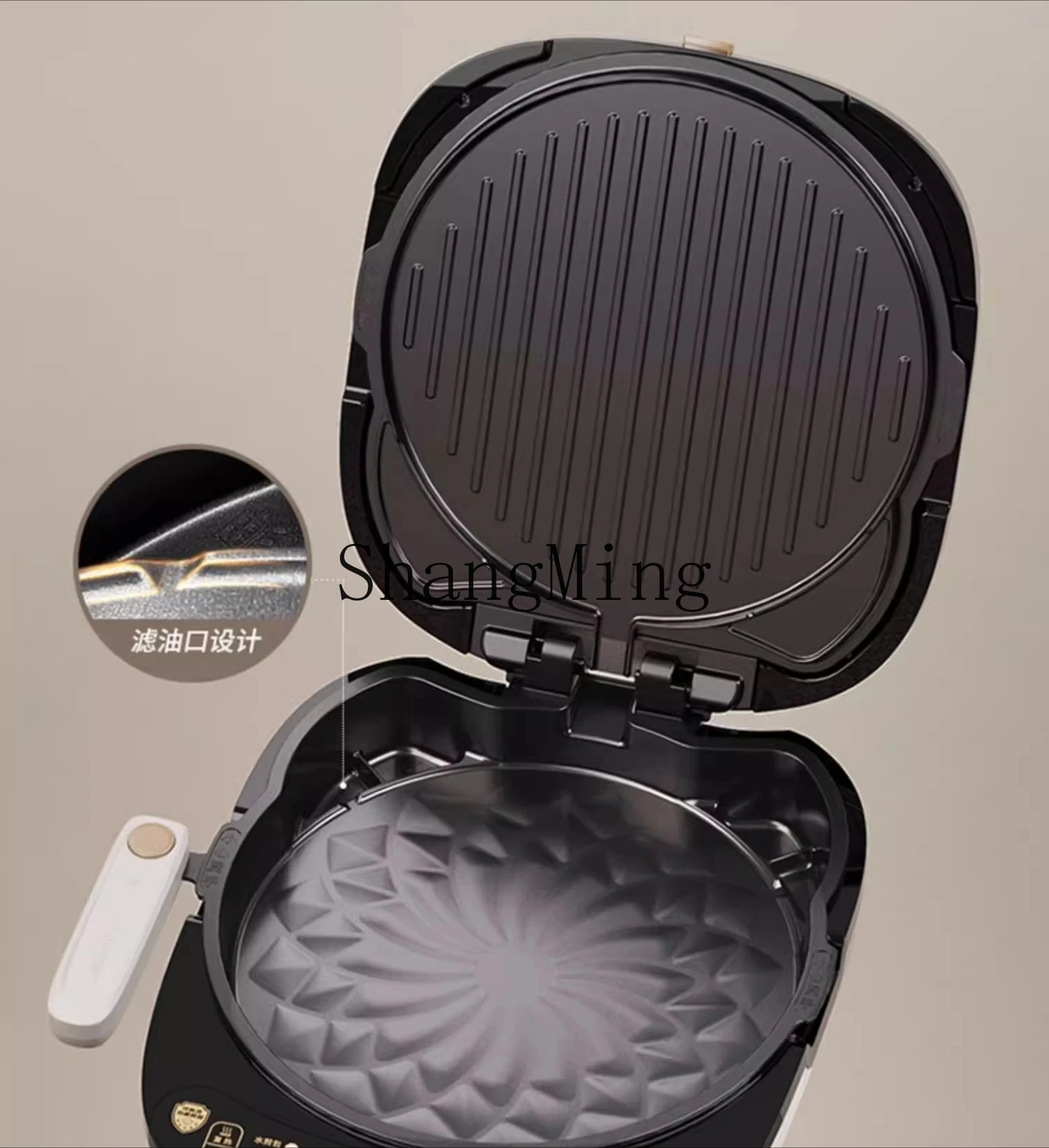 ZYY household double-sided heating new electric cake stall removable, washable, enlarged and deepened cooking machine