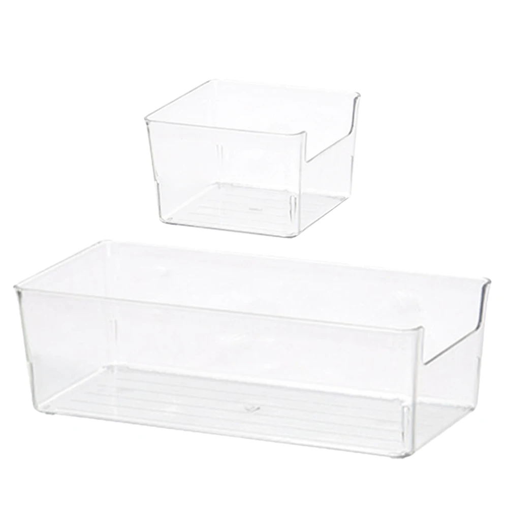 

2pcs Acrylic Drawer Organizer Box Strong Cosmetics Sundries Tools Medicine Bottles Storage Classification Boxes Drawer