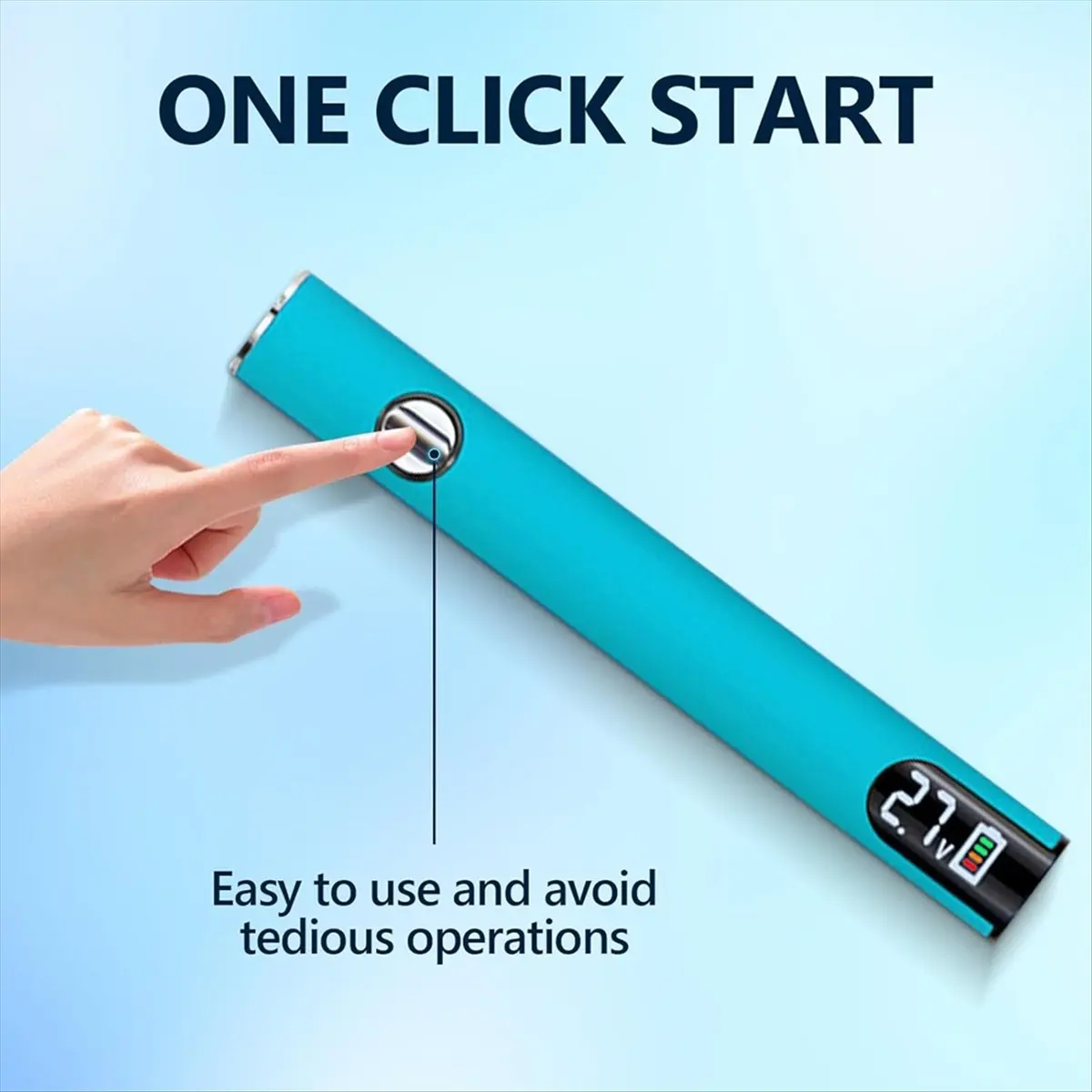 قلم عربة بطارية بخيط 510، قلم لحام لاسلكي قابل لإعادة الشحن 650 مللي أمبير في الساعة مع شاشة رقمية LED ودرجة حرارة قابلة للتعديل أ #6