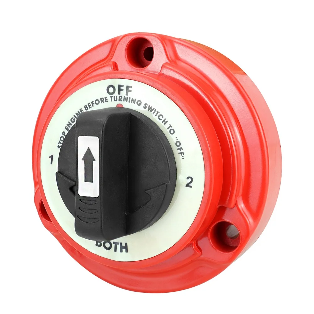 

300A Selector Dual Battery Switch For Marine Boats 4-position OFF-1-BOTH-2 Continuous Rating 300A Startup Current 400A